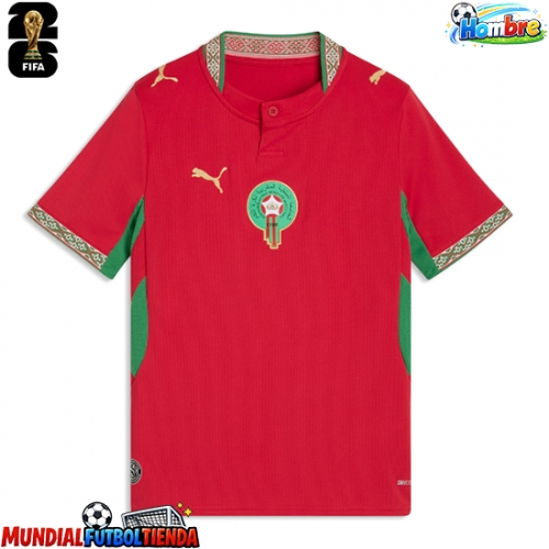 Camiseta Marruecos Primera Equipación Replica Mundial 2026 mangas cortas
